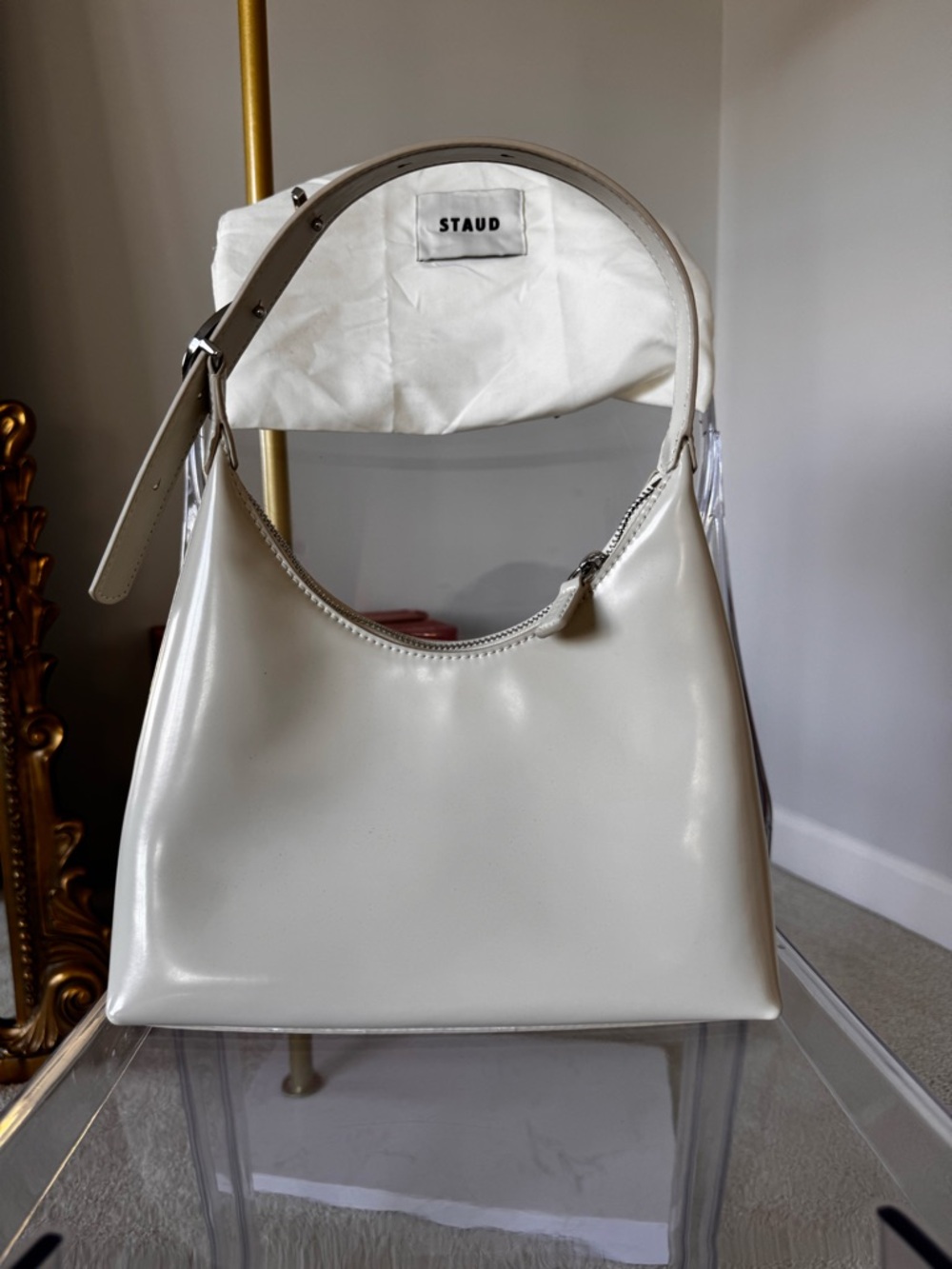 STAUD Cream Scotty Bag: Never worn